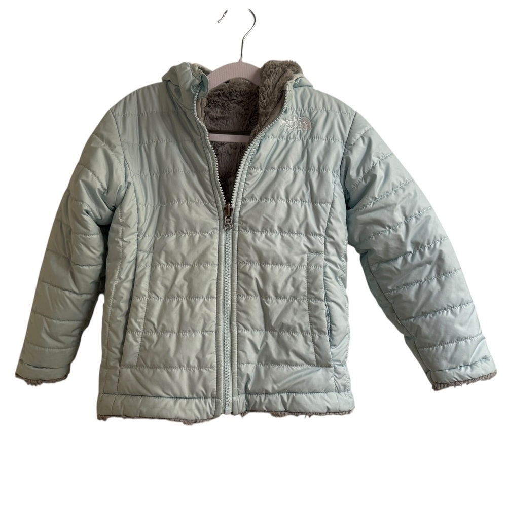 The North Face Kids Light Blue Mossbud Quilted Jacket 4T